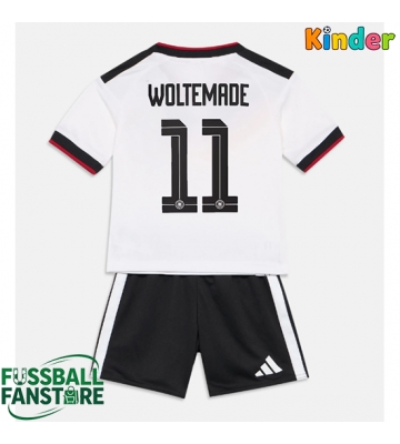 Deutschland Nick Woltemade #11 Replik Heimtrikot Kinder WM 2026 Kurzarm (+ Kurze Hosen)